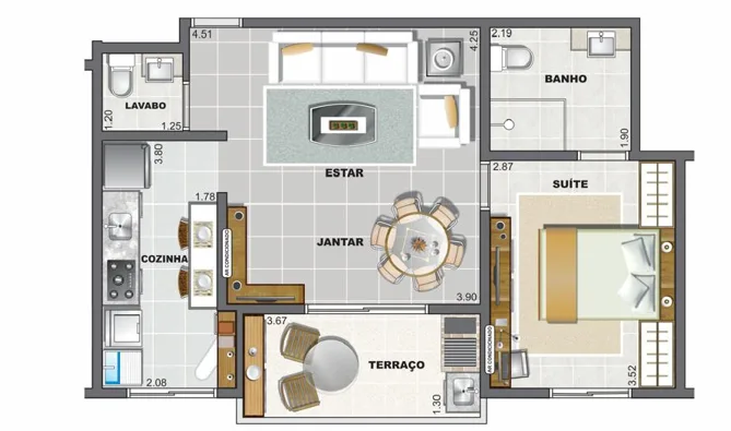 NOVO SEM USO Campo Grande apartamento ,lazer completo ,garagem demarcada ,1 dormitorio suite , varanda goumert - foto 2